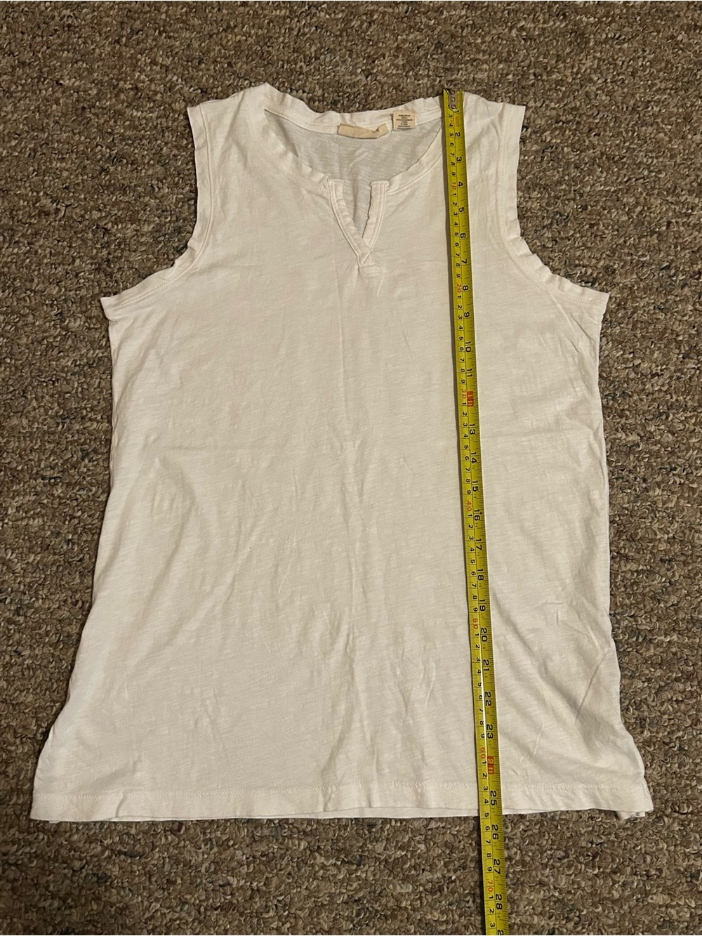 Christian Siriano Women’s Size Medium White Cotton Tank Top
